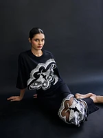 Moth Sequined Crop Top