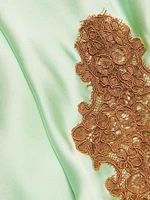 Peride Silk-Lace Midi-Slipdress