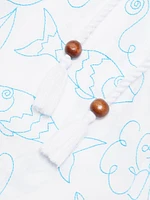 Petra Abstract Cotton Drawstring Lounge Pants