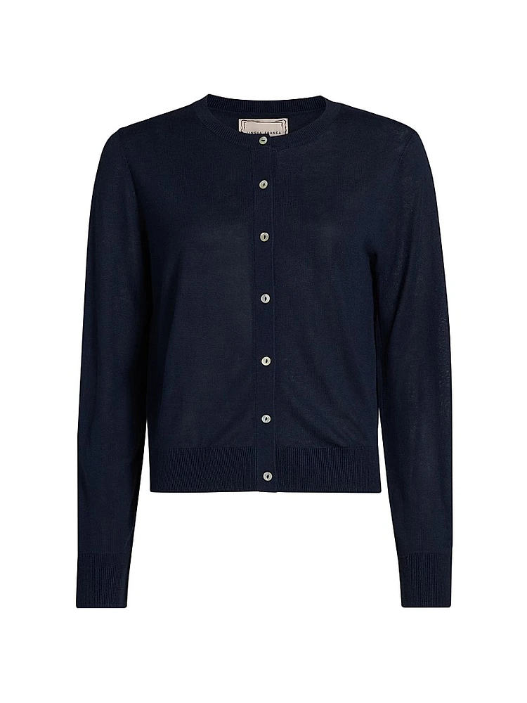 Silk-Blend Cardigan
