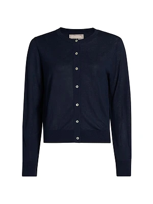 Silk-Blend Cardigan