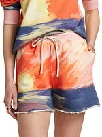 Sunset Print Sweatshorts
