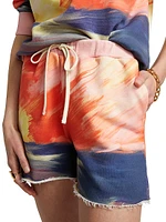 Sunset Print Sweatshorts
