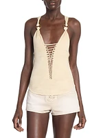 Sakina Lace-Up Tank