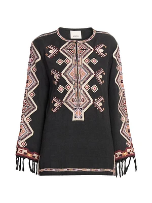 Zelda Embroidered Top
