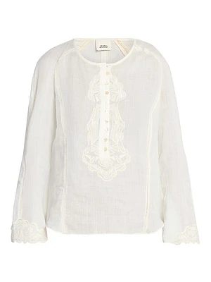 Luciele Embroidered Tunic Blouse