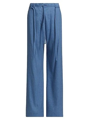 Magnus Linen-Blend Slub Pants