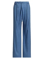 Magnus Linen-Blend Slub Pants