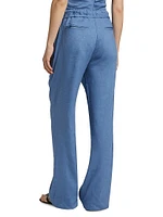 Magnus Linen-Blend Slub Pants