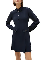 Sport Aquila Crepe Peplum Minidress