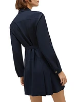 Sport Aquila Crepe Peplum Minidress