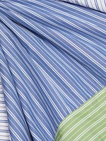 Samantha Striped Cotton Handkerchief Midi-Dress