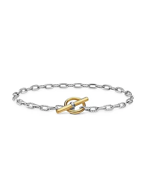 DY Madison Toggle Chain Bracelet Sterling Silver