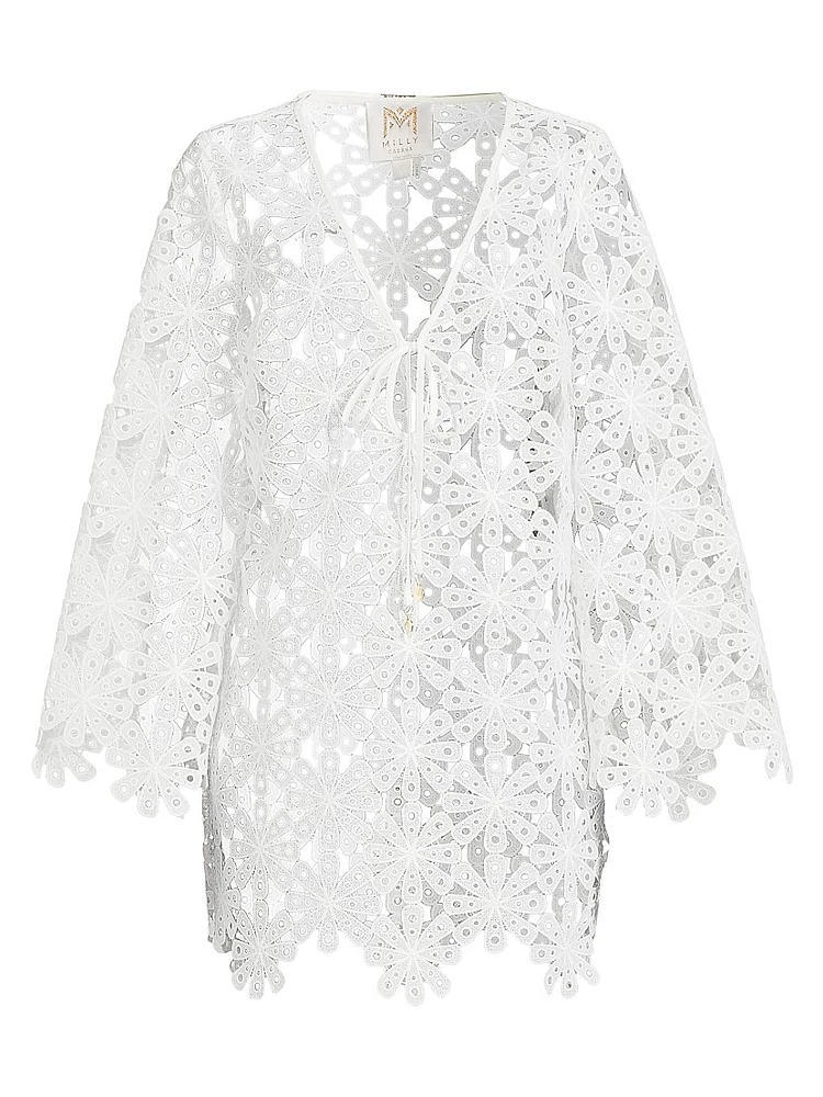 Viara Lace Cover-Up Minidress