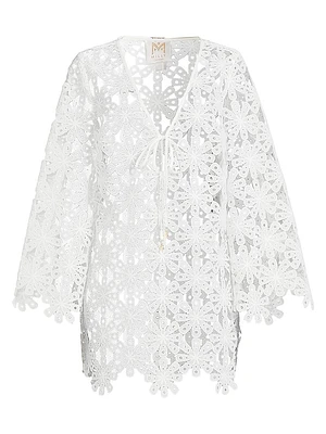 Viara Lace Cover-Up Minidress