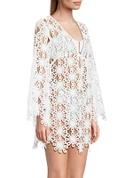 Viara Lace Cover-Up Minidress