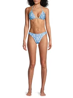 Margot Sunset Tile Printed Bikini Bottom