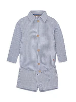 Little Girl's & Girls Chambray Cotton Shirt