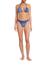 The Tati Striped Bikini Bottom