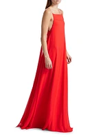 Febe Open-Back Gown
