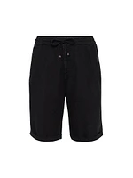 Garment Dyed Bermuda Shorts Linen Gabardine