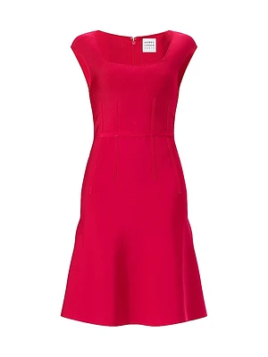 The Beatrice Knit Fit & Flare Midi-Dress