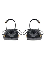 Lace-Up Slingback Pumps Leather