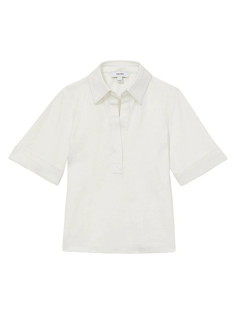 Astrid Johnny Collar Top