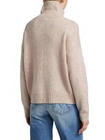 Wool-Cashmere Polo Sweater