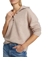 Wool-Cashmere Polo Sweater