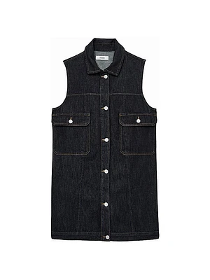 Sleeveless Denim Minidress