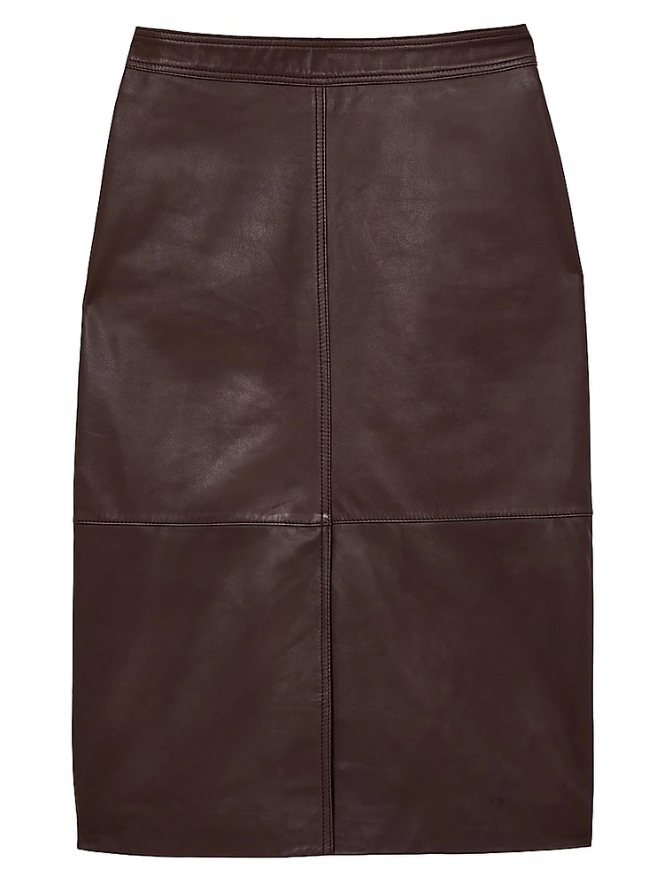 Leather Pencil Skirt