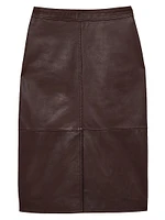 Leather Pencil Skirt