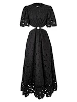 South Hampton Jaylen Guipure Lace Midi-Dress