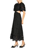 South Hampton Jaylen Guipure Lace Midi-Dress