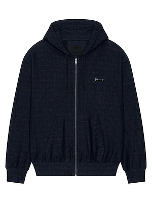 Zipped Hoodie Monogram 72 Jacquard