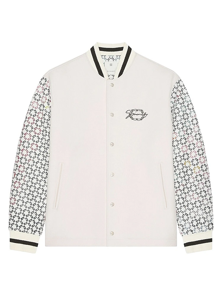 Varsity Jacket Wool and Monogram 72 Leather