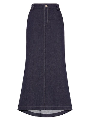 Comfort No Fade Denim Skirt with Monili