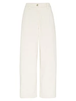 Dyed Denim Cropped Jeans