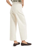 Dyed Denim Cropped Jeans