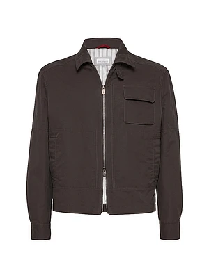 Water Resistant Techno Cotton Gabardine Jacket