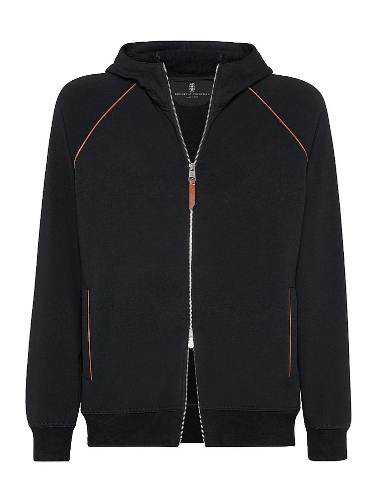 Techno Cotton French Terry Hooded Sweatshirt