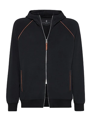 Techno Cotton French Terry Hooded Sweatshirt
