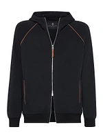 Techno Cotton French Terry Hooded Sweatshirt