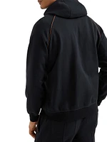 Techno Cotton French Terry Hooded Sweatshirt