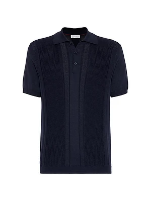 Cotton Knit Polo Shirt