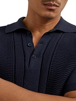 Cotton Knit Polo Shirt