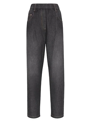 Lightweight Denim Five Pocket Trousers