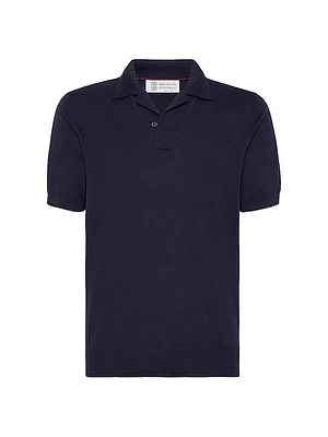 Cotton Lightweight Knit Polo Shirt