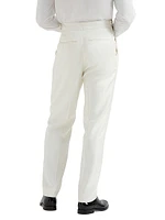 Tuxedo Trousers with Double Pleats and Tabbed Waistband
